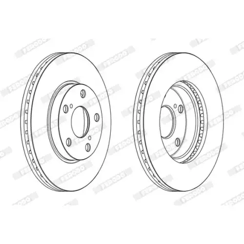 FERODO Ön Fren Diski Havalı DDF2653C