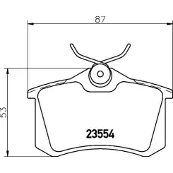 MINTEX Arka Fren Balatası Tk Fişsiz MDB 1377