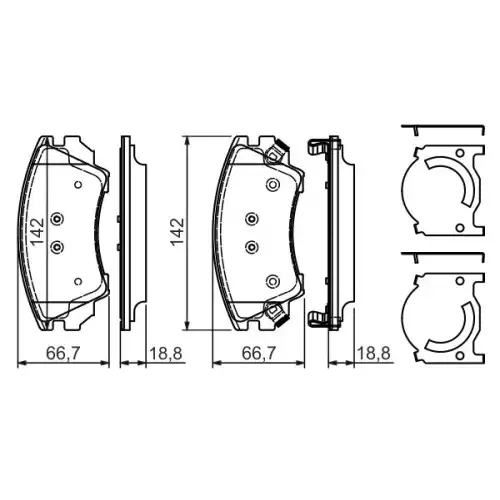 BOSCH Ön Fren Balatası Tk 17 0986494275