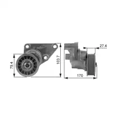 GATES Triger Kayış Gergi Rulmanı T38158