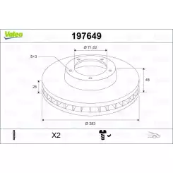 VALEO Fren Diski Ön Takım 197649