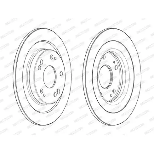 FERODO Arka Fren Diski Düz (Karbonlu) (276 5) DDF2474C