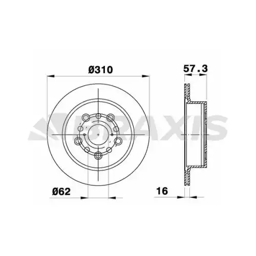 BRAXIS Arka Fren Diski AE0759