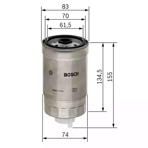 BOSCH Mazot Filtre 1457434105