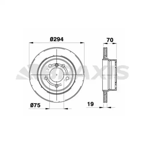 BRAXIS Arka Fren Diski AD1055