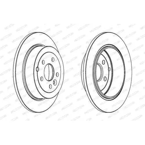 FERODO Arka Fren Diski Düz DDF1578