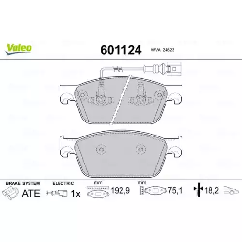 VALEO Ön Fren Balatası Tk 601124