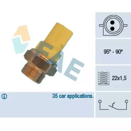 FAE Fan Müşürü Sarı-Klimasız FAE 36330