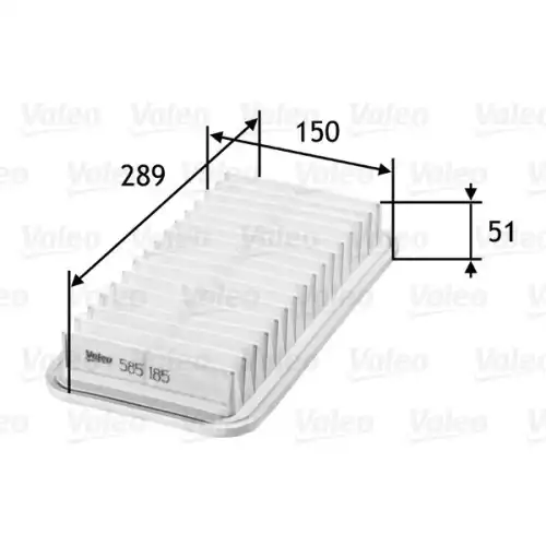 VALEO Hava Filtresi 585185