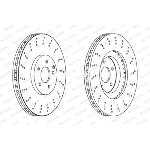 FERODO Ön Fren Diski AMG DDF1650