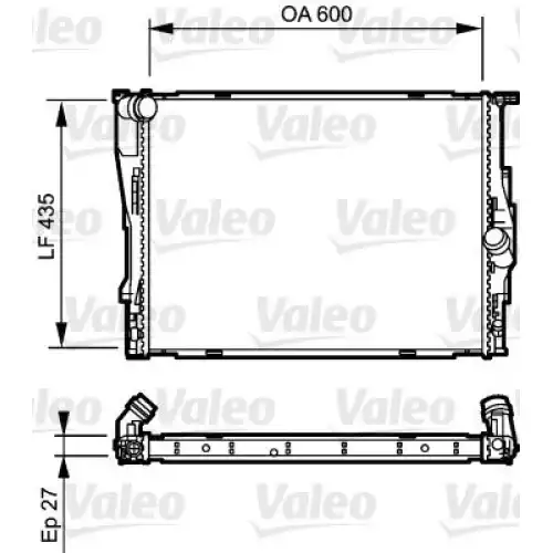 VALEO Motor Su Radyatörü Otomatik 735194