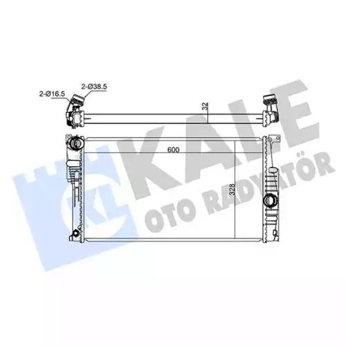 KALE Motor Su Radyatörü 346065