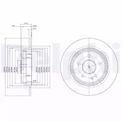 DELPHI Arka Fren Diski BG4063