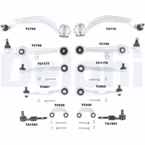 DELPHI Salıncak Seti Ön Alüminyum TC1300KIT