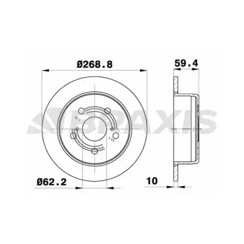 BRAXIS Arka Fren Diski AE0736