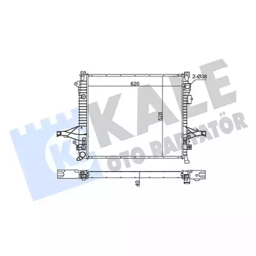 KALE Motor Su Radyatörü 375200