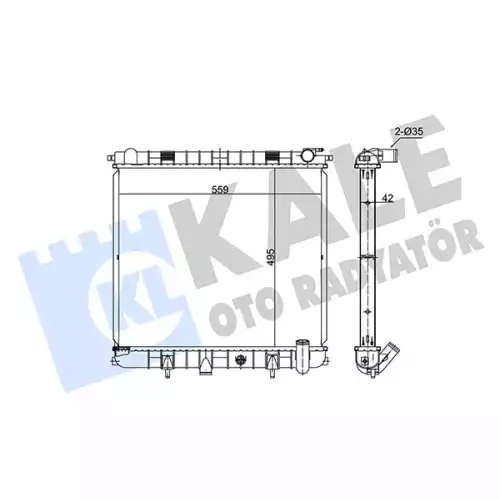 KALE Motor Su Radyatörü 350300
