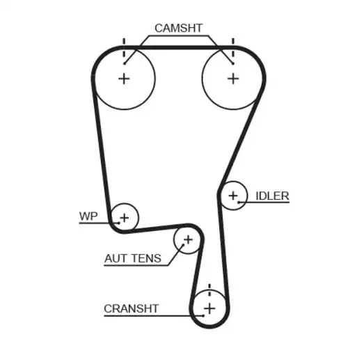 GATES Eksantrik Triger Kayışı 149 Diş 5490XS