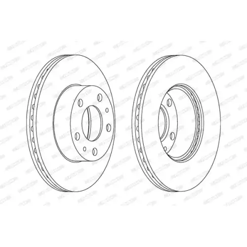 FERODO Ön Fren Diski Havalı 280Mm DDF767