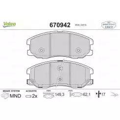 VALEO Ön Fren Balatası Tk 670942