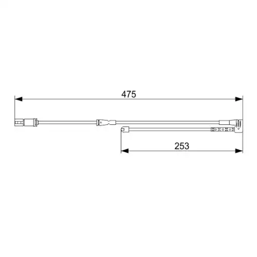BOSCH Fren Balata İkaz Fişi Ön 1987473548