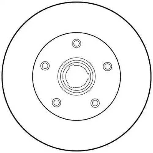TRW Arka Fren Diski Düz DF1540