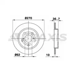 BRAXIS Arka Fren Diski Düz AE0293