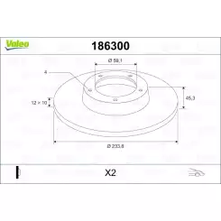 VALEO Ön Fren Diski Tk 186300