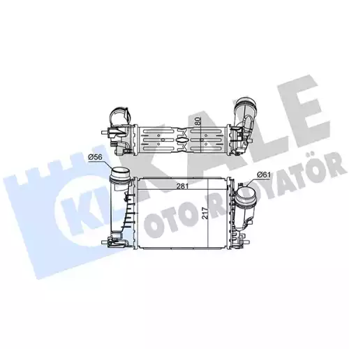 KALE Turbo Radyatörü İntercooler 352250