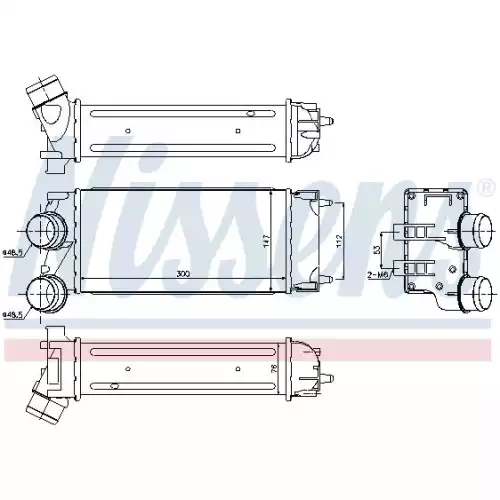 NISSENS Turbo İntercool Radyatörü 300x147x76 96514