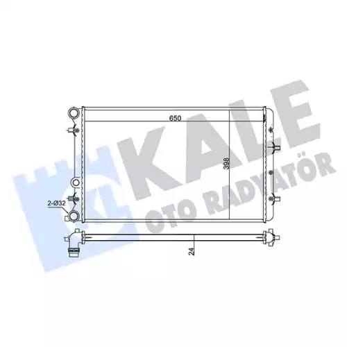 KALE Motor Su Radyatörü Klimalı 630X398 353800