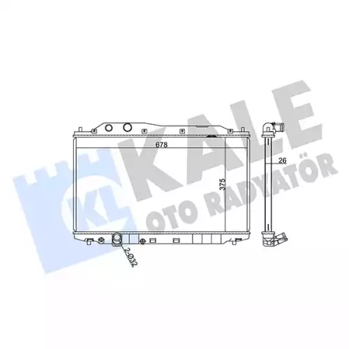 KALE Motor Su Radyatörü 357200