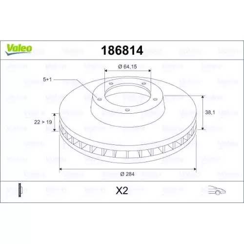 VALEO Ön Fren Diski Tk 186814