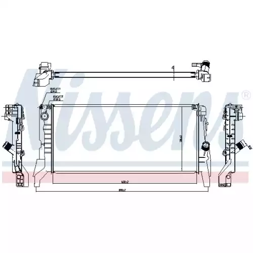 NISSENS Motor Su Radyatörü 60861