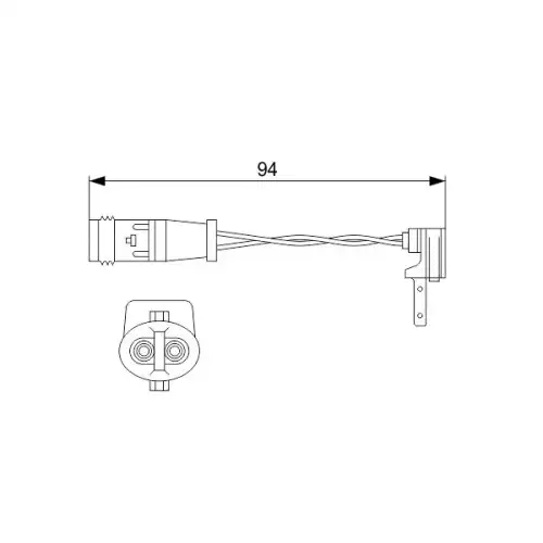 BOSCH Fren Balata Kablosu Ön 94 Mm 1987474553