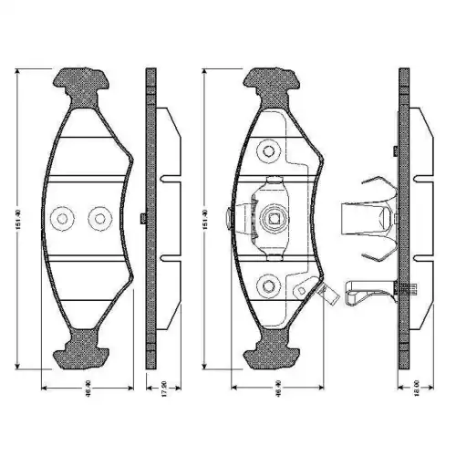 BOSCH Ön Fren Balatası 0986TB2267