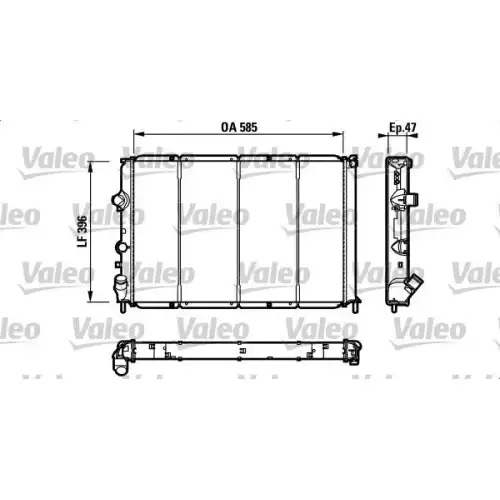 VALEO Motor Su Radyatörü 731538