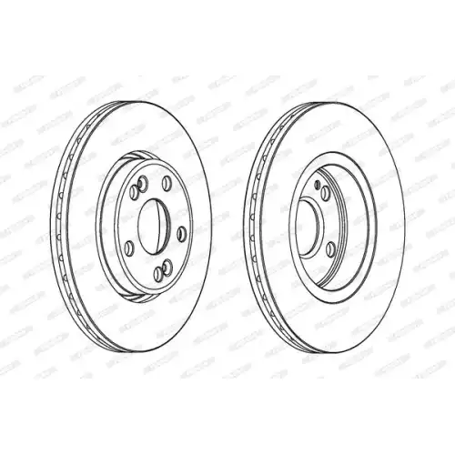 FERODO Ön Fren Diski Havalı 280Mm DDF1123