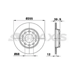 BRAXIS Arka Fren Diski AE0178