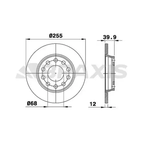 BRAXIS Arka Fren Diski AE0178