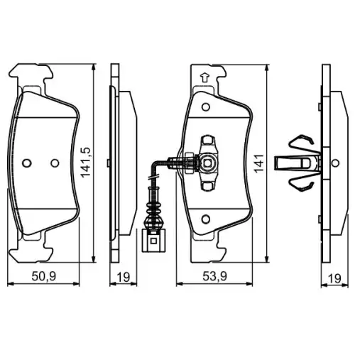 BOSCH Arka Fren Balatası Tk 0986495115