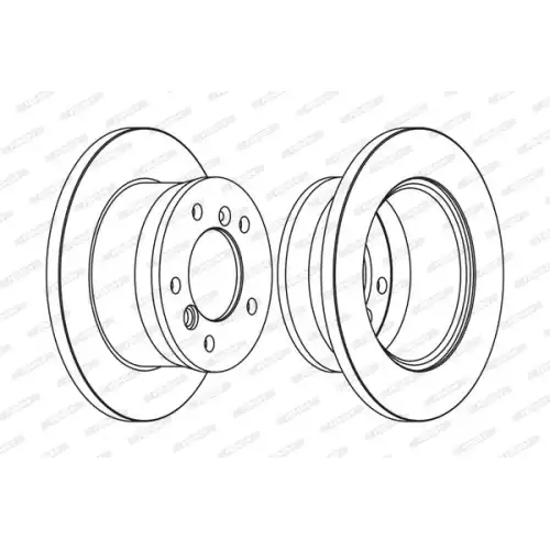 FERODO Arka Fren Diski Düz (272 5) FCR229A