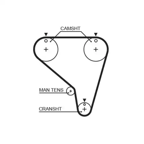 GATES Eksantrik Triger Kayışı 119-190 5267XS