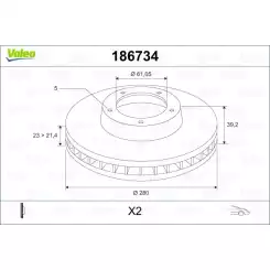 VALEO Ön Fren Diski Tk 186734