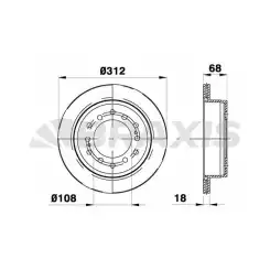 BRAXIS Arka Fren Diski Havalı AE0765