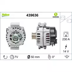 VALEO Alternatör 12 V 220A 439636