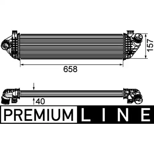 MAHLE Turbo İntercool Radyatörü CI198000P