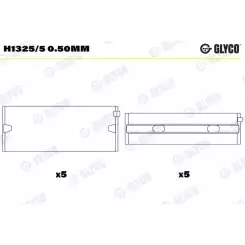 GLYCO Ana Yatak (10)0.50 Mm H13255 0.50MM