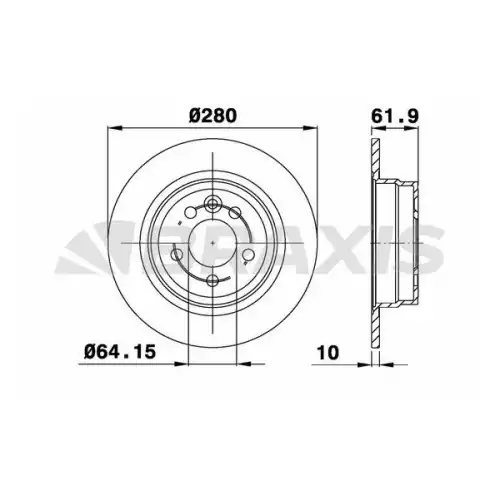 BRAXIS Arka Fren Diski AE0402