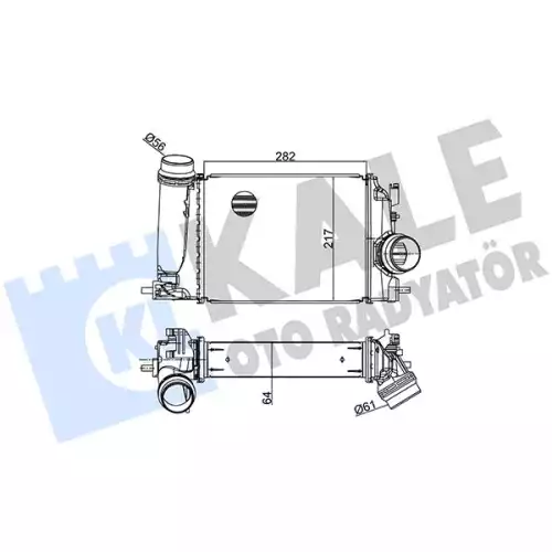 KALE Turbo Radyatörü Intercooler 350980